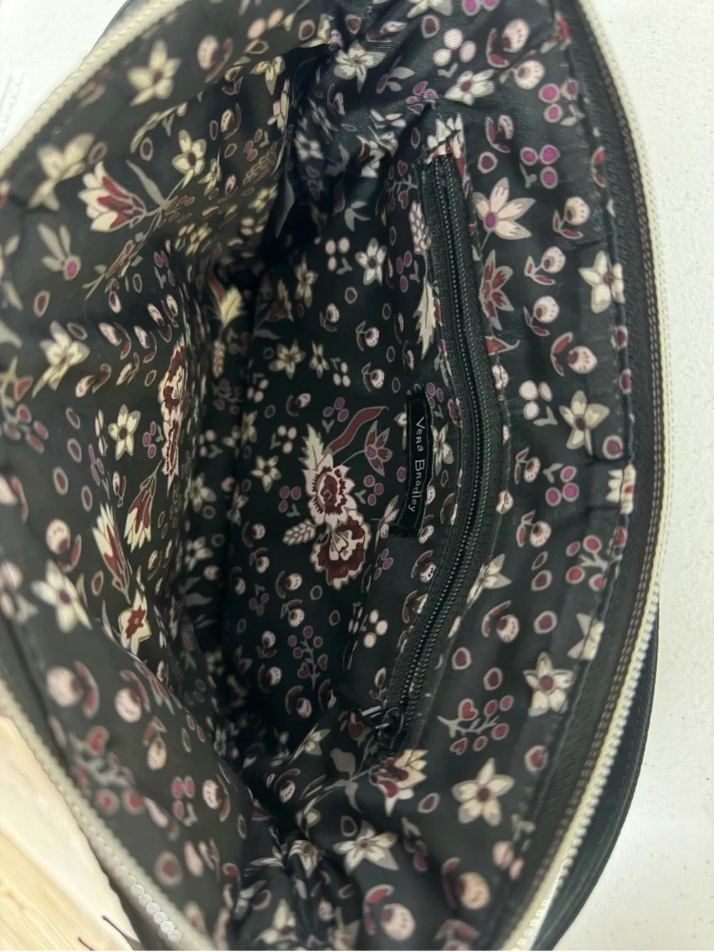 Vera Bradley Little Hipster Black Crossbody Microfiber Classic